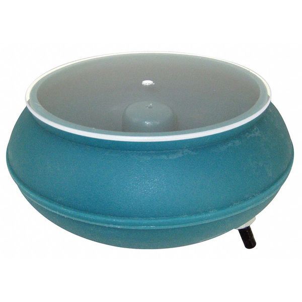 Vibratory Tumbler Bowl and Lid, 12In Dia.