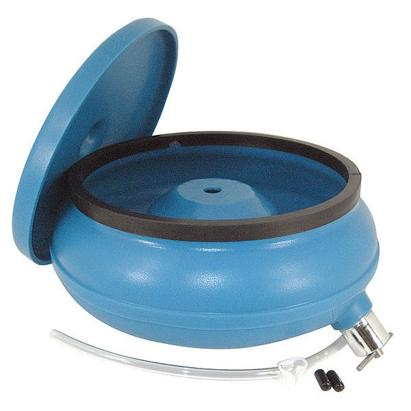 Vibratory Tumbler Bowl and Lid, 17In Dia., Size: 17