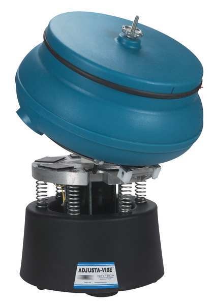 Vibratory Tumbler, Drain, Tilt Plate, 115V