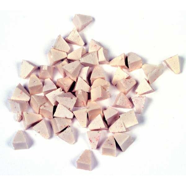Plastic Media, Pyramid, White, 1/4