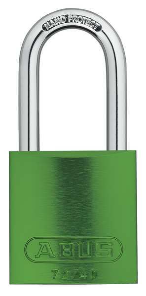 Lockout Padlock, KA, Green, 1-1/2