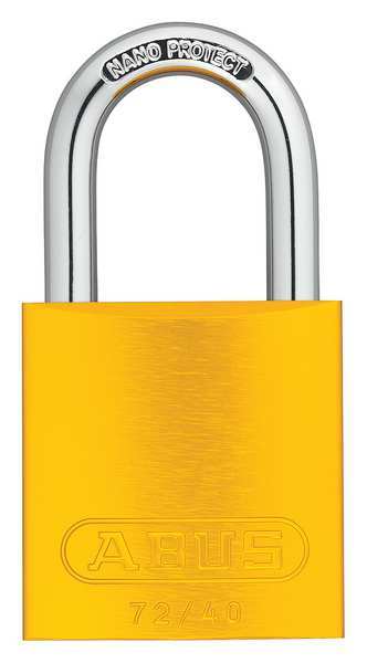 Lockout Padlock, KA, Yellow, 1-1/2