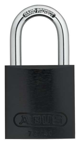 Lockout Padlock, KA, Black, 1-1/2