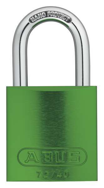 Lockout Padlock, KA, Green, 1-1/2