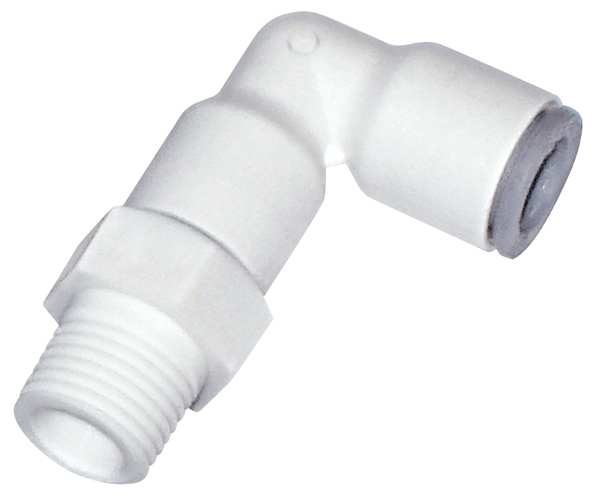 Nylon 90 Degree Swivel Elbow, 1/4 in Tube Size