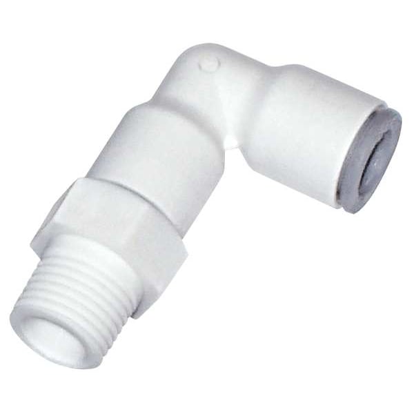 Nylon 90 Degree Swivel Elbow, 1/2 in Tube Size