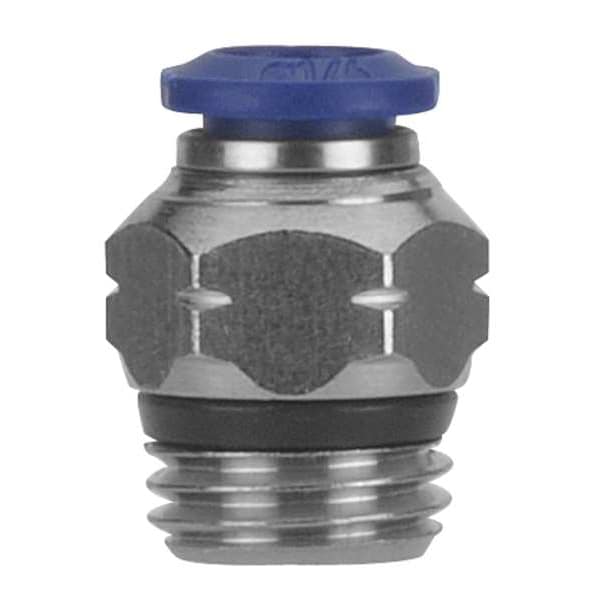 Male Conn, Push Conn, 3/8, Size 1/4, PK5