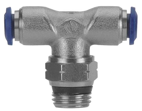Male Swivel Branch Tee, Push Conn, 1/2, PK3