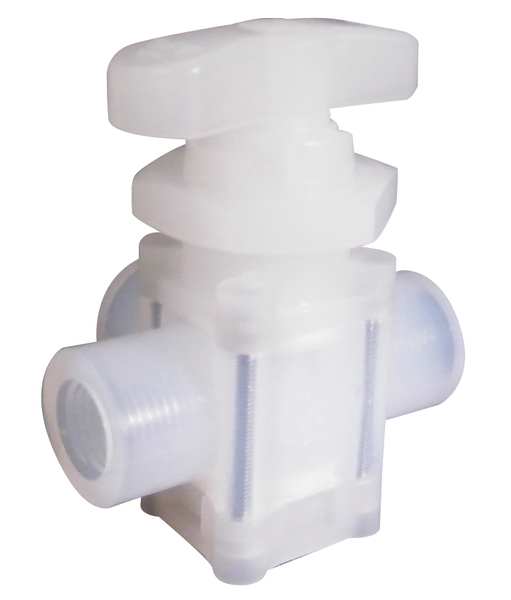 Diaphragm Valve, 3-Way, 1/4 In., FNPT