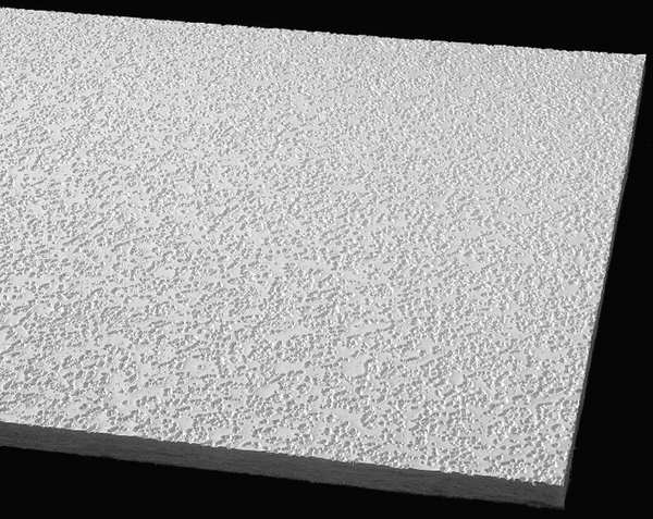 Random Fissured Ceiling Tile, 24 in W x 48 in L, 16 PK