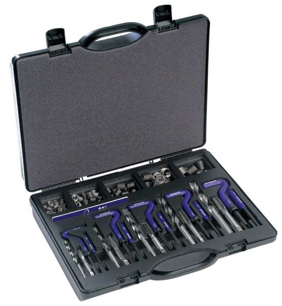 Free-Running Helical Insert Repair Kit, Helical Inserts, Plain 18-8 Stainless Steel, 95 Inserts