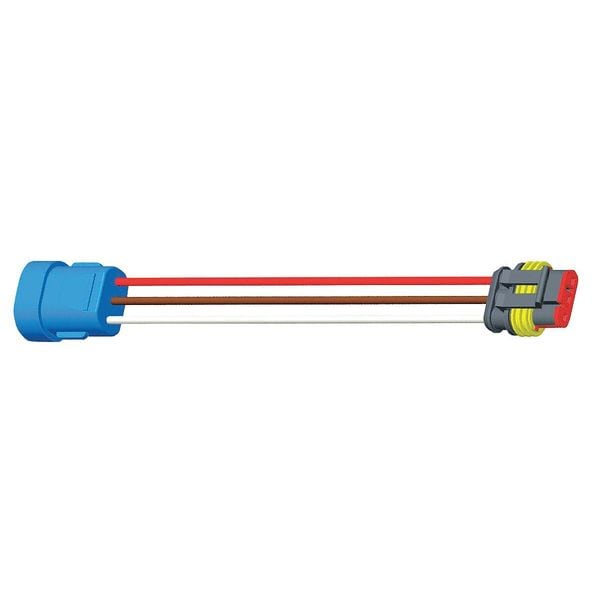 3-Wire Connector, Fem Pin to Hard Shell