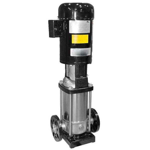 Multi-Stage Booster Pump, 2 hp, 208 to 240/480V AC, 3 Phase, 1-1/4 in Flanged Inlet Size, 11 Stage