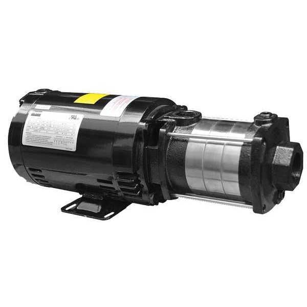 Multi-Stage Booster Pump, 1 1/2 hp, 208 to 240/480V AC, 3 Phase, 1-1/4 in NPT Inlet Size, 4 Stage