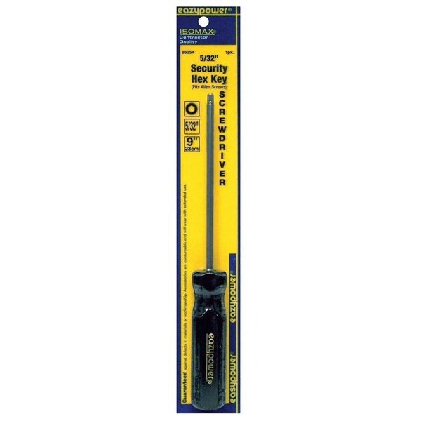 Tamper Resistant Hex Screwdriver 5/32 in Round