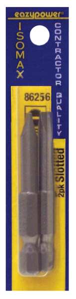 Slotted Power Bit Set, Pieces 2