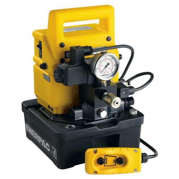 Hydraulic Electric Pump, Single Acting, 0.5 hp, Universal Motor, 5,000 psi Max Pressure