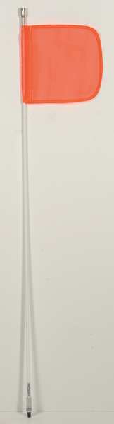 Warning Whip, HD, 5 Ft, Flag and Socket