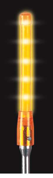 Warning Whip Glo-Worm LED Light, Amber