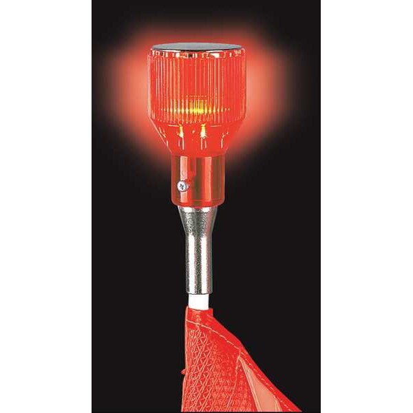 Warning Whip Plastic Lens, Red