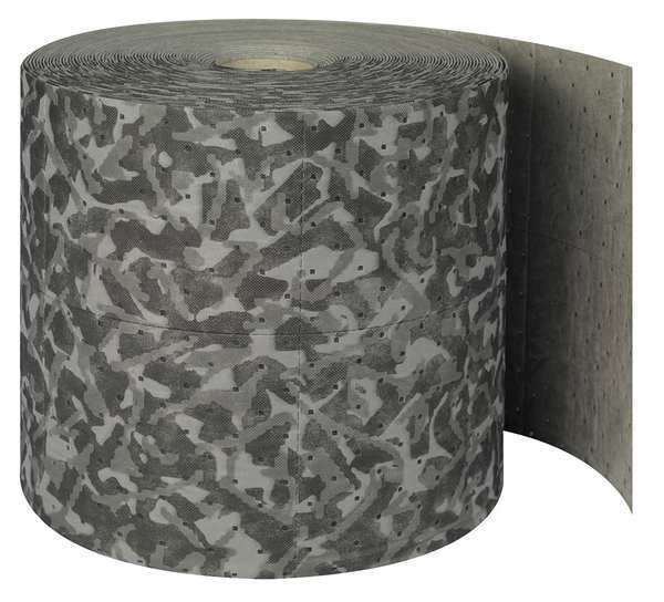 Sorbents, 26 gal/pk, Universal Absorbed, Gray Camouflage, Polypropylene