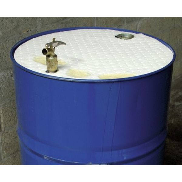 Sorbents, 6 gal/pk, 30 oz/pad, Oil Absorbed, White, Polypropylene, 25 PK