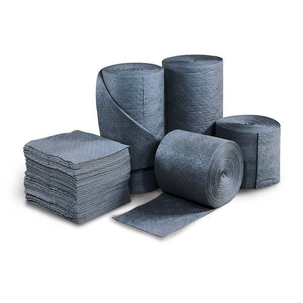 Sorbents, 49 gal. Universal Absorbed, Gray, Polypropylene