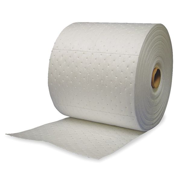 Sorbents, 24 gal/pk, Oil Absorbed, White, Polypropylene
