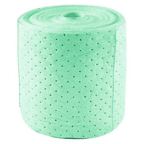 Sorbents, 39 gal/pk, Harsh Chemicals Absorbed, Green, Polypropylene, 2 PK