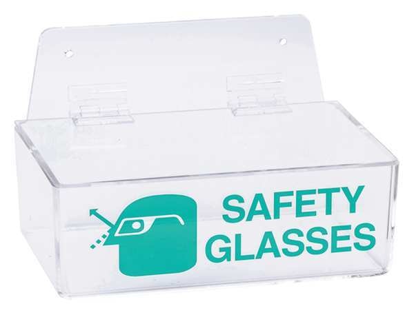 Prot Eyewear Disp W/ Lid, Tray, Clr, Acryl