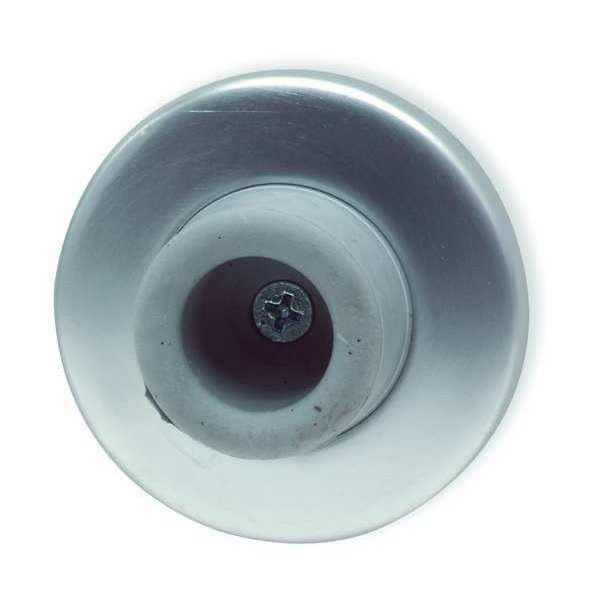 Concave Door Stop, Satin Chrome, 2-3/8