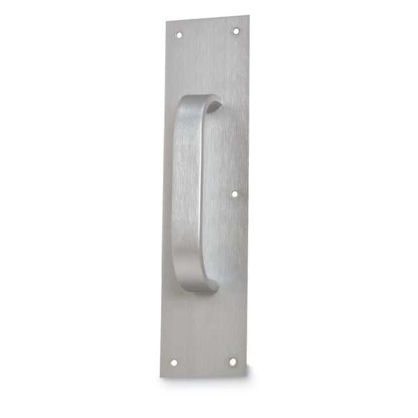 Door Pull Plate, Stainless Steel, 12