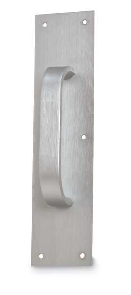 Door Pull Plate, Stainless Steel, 15