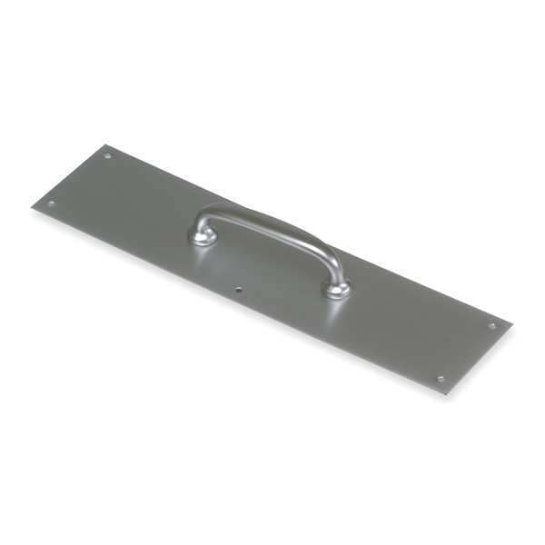 Door Pull Plate, Brass, 16