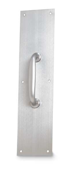 Door Pull Plate, Stainless Steel, 15