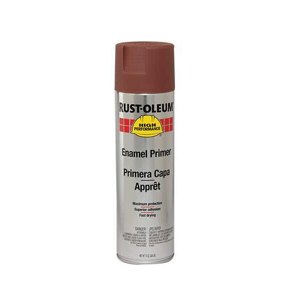 Rust Preventative Spray Primer, Red, Flat Finish, 15 oz.