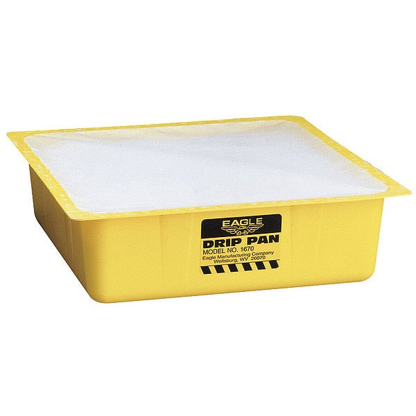 Drip Pan, 1 gal Spill Capacity, Polyethylene