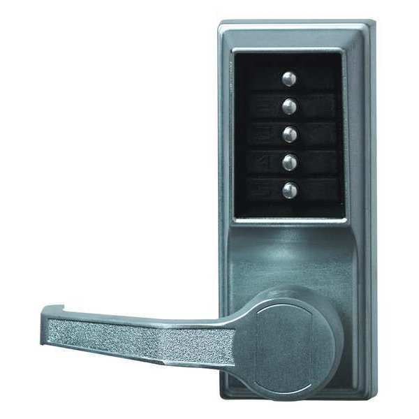 Push Button Lock, Entry, Satin Chrome