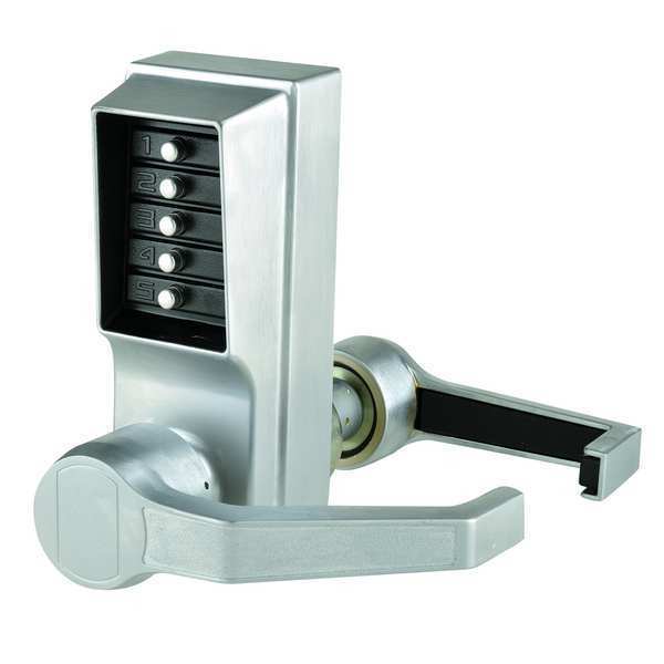 Push Button Lock, Entry, Satin Chrome