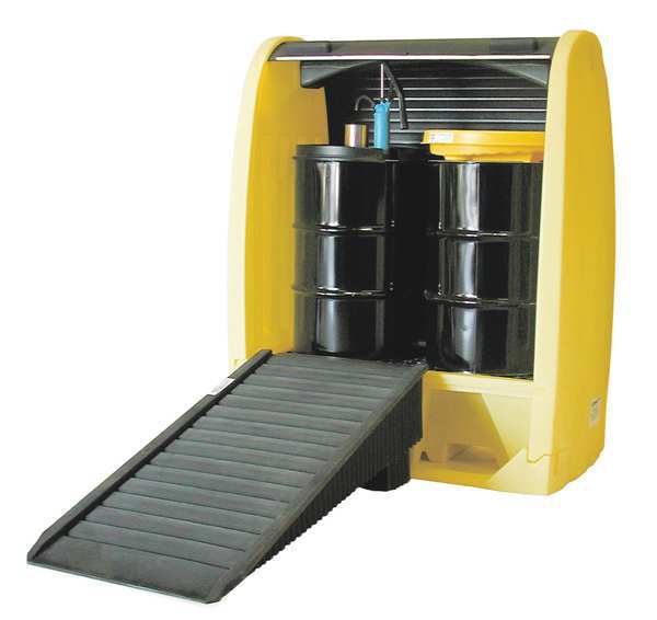 Rolltop Drum Spill Cntnmnt, 72 in. H