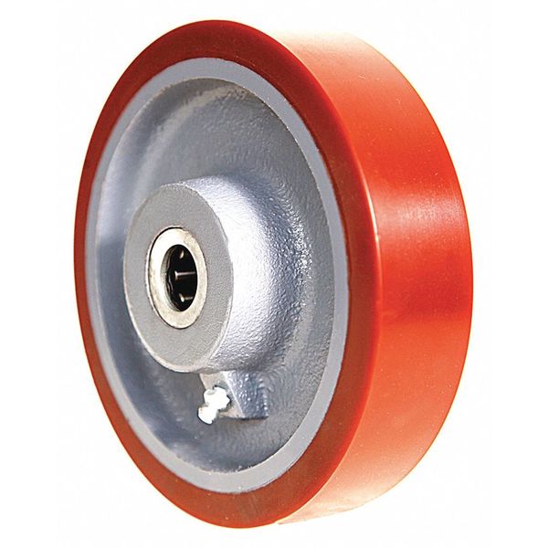 Caster Wheel, Plyurethane, 6 in., 1600 lb.