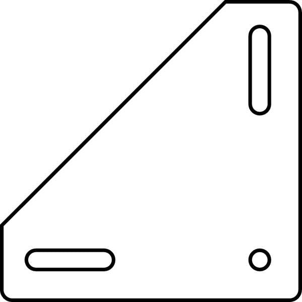 Triangle Top Plte Kngpnlss Castr, Phnolic