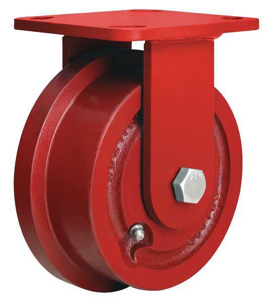Single-Flanged Castr, Cst Irn, 4-15/16 in.