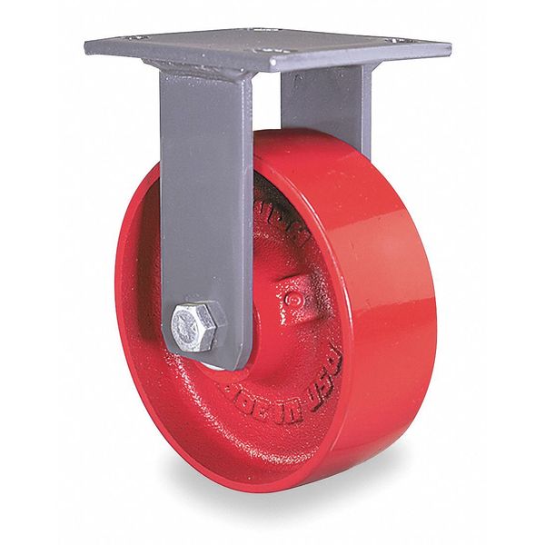 Plat Cstr, Rgd, Cast Iron, 6 in., 1400 lb, Rd