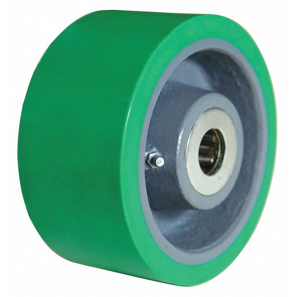 Caster Wheel, Polyurethane, 6 in., 2200 lb.