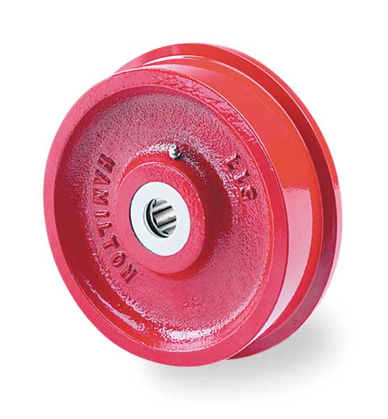 Caster Whl, Ductil Iron, 4-1/2 in., 3000 lb