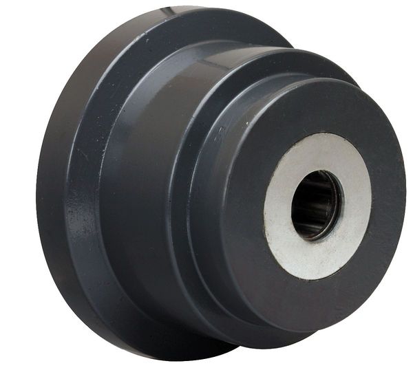 Caster Whl, Ductil Iron, 4-1/2 in., 3000 lb