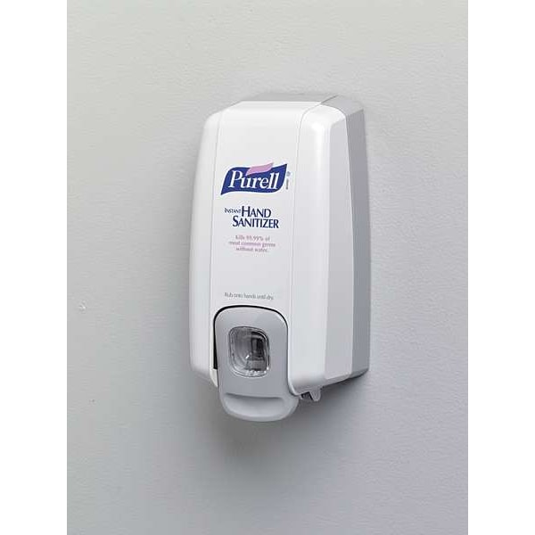 Hand Sanitizer Dispenser, 1000mL, Push-Style, Gray, for use with 1000 mL NXTÂ® Refill
