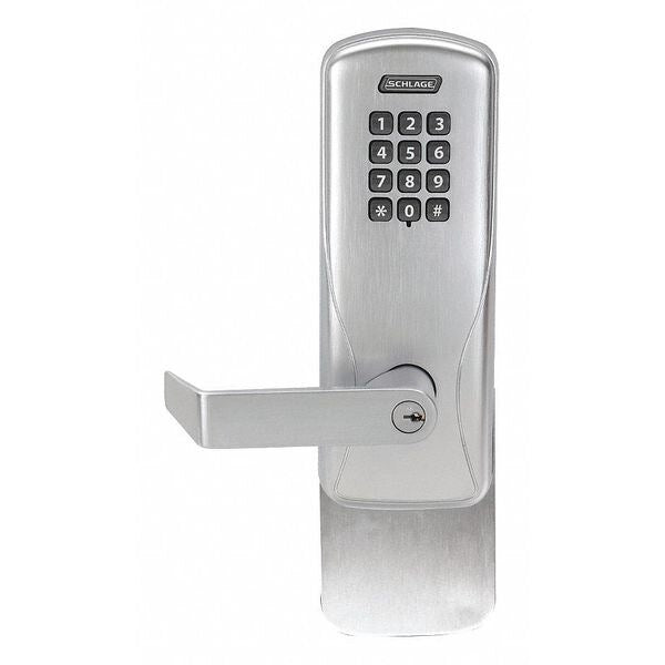 Electronic Lock, Satin Chrome, 12 Button