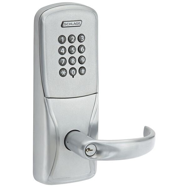 Electronic Lock, Satin Chrome, 12 Button